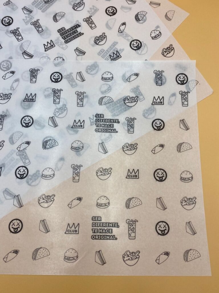 Custom freezer paper